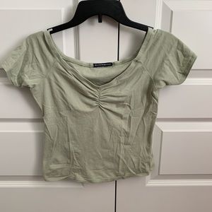 Brandy Melville green Gina top